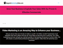 Tablet Screenshot of magneticmarketingvideo.com